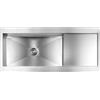 CM PRONTA CONSEGNA - SPEDIZIONE IMMEDIATA Lavello da Incasso 1 Vasca con Gocciolatoio Reversibile 116 x 52 cm Slim Acciaio Inox Satinato 2 Fori REVERS CM 012989.X2.01.2033 012989RCSSP