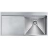 CM PRONTA CONSEGNA - SPEDIZIONE IMMEDIATA Lavello da Incasso 1 Vasca a Destra con Gocciolatoio 100 x 50 cm Slim Acciaio Inox Satinato BATÌK CM 012036.D2.01.2033 012036DCSSP