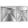 CM PRONTA CONSEGNA - SPEDIZIONE IMMEDIATA Lavello da Incasso 2 Vasche 86 x 50 cm Slim Vasca Grande a Sinistra Acciaio Inox Satinato ARIEL CM 012914.S2.01.2033 012914SCSSP