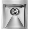 CM PRONTA CONSEGNA - SPEDIZIONE IMMEDIATA Lavello da Incasso Monovasaca 45 x 50 cm Slim Acciaio Inox Satinato con Fascia Miscelatore FOCUS MIX CM 015221.X2.01.2033 015221XCSSP