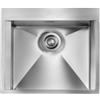 CM PRONTA CONSEGNA - SPEDIZIONE IMMEDIATA Lavello da Incasso Monovasaca 57 x 50 cm Slim Acciaio Inox Satinato con Fascia Miscelatore FOCUS MIX CM 015222.X2.01.2033 015222XCSSP
