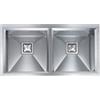 CM PRONTA CONSEGNA - SPEDIZIONE IMMEDIATA Lavello da Incasso 2 Vasche 87,5 x 45 cm Slim Acciaio Inox Satinato GLAMOUR CM 012805.X0.01.2063 012805XCSSP