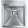 CM PRONTA CONSEGNA - SPEDIZIONE IMMEDIATA Lavello da Incasso Monovasaca 45 x 50 cm Slim Acciaio Inox Satinato con Fascia Miscelatore GLAMOUR MIX CM 012821.X2.01.2033 012821XCSSP