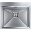 CM PRONTA CONSEGNA - SPEDIZIONE IMMEDIATA Lavello da Incasso Monovasaca 57 x 50 cm Slim Acciaio Inox Satinato con Fascia Miscelatore GLAMOUR MIX CM 012822.X2.01.2033 012822XCSSP