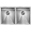 CM PRONTA CONSEGNA - SPEDIZIONE IMMEDIATA Lavello da Incasso 2 Vasche 77 x 45 cm Sottotop Acciaio Inox Satinato FILORAGGIATO CM 012009.X0.01.2018 - 012009XCSSP