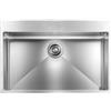 CM PRONTA CONSEGNA - SPEDIZIONE IMMEDIATA Lavello da Incasso Monovasaca 77 x 50 cm Slim Acciaio Inox Satinato con Fascia Miscelatore FILORAGGIATO MIX CM 012046.X1.01.2018 012046XCSSP
