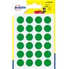 AVERY BLISTER 168 ETICHETTA ADESIVA PSA15V TONDA PSA VERDE Ã˜15MM