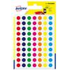 AVERY Blister 420 etichetta adesiva PSA08MX tonda PSA col.ass. Ã˜8