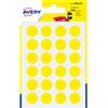 AVERY Blister 168 etichetta adesiva PSA15J tonda PSA giallo Ã˜15mm