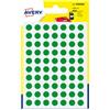 AVERY Blister 490 etichetta adesiva PSA08V tonda PSA verde Ã˜8mm A