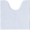 Decomira Tappeto Bagno Antiscivolo in Ciniglia | Tappetino bagno super assorbente, lavabile in lavatrice | Per il bagno, la doccia, la vasca da bagno o come tappetino WC | Bianco - 45x45 cm WC