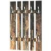 HAKU Möbel Appendiabiti da parete aspetto acciaio inox, motivo, Alluminio, MDF - Dim. L 65 cm x A 100 cm x P 9 cm, Stile Moderno