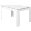Habitdesign Tavolo da pranzo allungabile, tavolo da soggiorno o cucina, finitura in colore bianco Artik, modello Kendra, dimensioni: 123-173 cm (lunghezza) x 75 cm (larghezza) x 78 cm (altezza)