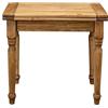 Biscottini Tavolo 92,5x92,5x80,5 cm allungabile in legno di tiglio - Tavolo quadrato allungabile artigianale Made in Italy