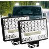 Biqing 2PCS Faro da Lavoro LED, 6 Inch Barra Luce 27000LM, Faretti Fendinebbia 12V 24V per Trattore IP68, Fari di Profondità per Off Road Auto SUV ATV Camion Barca Mining Spotlight