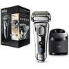 BRAUN - Serie 9 Pro Rasoio Elettrico Ricaricabile per Barba e Capelli  Colore Argento / Nero - ePrice