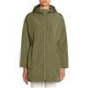 Geox W BULMYA LONG PARKA, Giacca Donna, Verde (Oliva Militare), 38