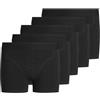JACK & JONES Jacsimple Trunks 5 Pack Jr, Boxer a pantaloncino Bambini e ragazzi, Nero. Dettagli: Nero., 176