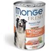 Monge Fresh bocconi in paté con tacchino e ortaggi per cani senior - 6 lattine da 400gr.