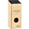 Meinl Percussion Caixonet Cajon Instrument - Drum Box Oversize con Suono Rullante - Superficie di Suono in Striped Onyx (VR-CAIXN)
