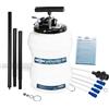 FIRSTINFO TOOLS FIT YOUR NEEDS FIRSTINFO Estrattore Olio Pneumatico Manuale 10,5L Aspira Olio Manometro | Aspira olio motore dal tubo astina con sonda da 3,5 mm, 5 tubi e manometro; modalità ad aria compressa o manuale.
