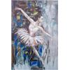 DRW Quadro tela di una ballerina in piedi dipinta a mano 40% 120x80x3 cm