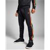 Adidas Originals Sst Uomo Pantaloni Tuta IN Nero E Giamaicano Colourway