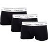 Calvin Klein Low Rise Trunk 3pk Boxer, Nero (Black 001), M (Pacco da 3) Uomo