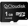 Cloudisk 1 GB Micro SD Card MicroSD Card 1 GB Scheda di Memoria, C4