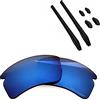 BlazerBuck Kit lenti di ricambio e calzino per Oakley Flak 2.0 XL OO9188, Nero Polarizzato, 0