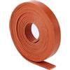 GORGECRAFT 2m*12.5mm*2mm Cordoncino Piatto in Pelle Strisce di Vera Pelle Cinturino in Pelle di Vacchetta Corda Intrecciata per Braccialetti Collana Creazione di Gioielli Portachiavi, Sella Marrone