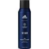 Adidas UEFA Star Edition, Deo Body Spray, Spray Deodorante Uomo, Formula Vegana, Protezione 48 ore, 150ml