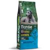 Monge BWild Grain Free con Acciughe Adult all breeds - 12 kg Croccantini per cani