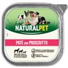 NaturalPet Dog Adult Patè 150 gr Prosciutto - 1° ORDINE? 20% di sconto SU BRAND ESCLUSIVI, codice BZR20