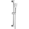 Elbe Asta doccia in acciaio inox, Set doccia da 65 cm di lunghezza, con doccetta multifunzione
