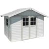 Grosfillex Casetta da giardino in pvc grosfillex deco 7 bianco e grigio-verde 370x298x250 cm - cod. 22907140