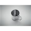 Tazza in acciaio inox 330 ml con manico pieghevole personalizzate o neutre