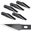 EHDIS 50 pezzi Lame di Cutter Precisione, Coltello di Olio Antiruggine, Lame di Ricambio per Taglierino di Precisione, Bisturi, #11, Nero