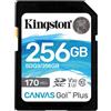 KINGSTON TECHNOLOGY Kingston SDXC Card 256GB UHS-I U3 V30 Classe 10 170MB/S Canvas Go Plus