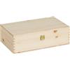 Scatola Legno 2 bottiglia standard con separatore in cartone