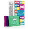 Kusmi Tea - Set Regalo Tè Biologico - Assortimento Sampler Scatola Varietà - Idea Regalo per Uomo e Donna - Verde, Tisana, Detox - Selezione di 6 Ricette - 24 Bustine - Kusmi Wellness