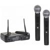 EIKON WM300DM DOPPIO RADIOMICROFONO UHF A MANO GELATO PER KARAOKE SERATE DJ