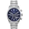 Breil Orologio UOMO CLASSIC ELEGANCE quadrante MONO-COLORE BLU movimento CRONOGRAFO QUARZO e BRACCIALE ACCIAIO ARGENTO EW0661
