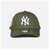 New Era Side Patch 9Forty NY Yankees Olive/White Unisex