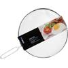 Chef Aid - Coperchio paraschizzi in Alluminio, 33 cm, Colore: Argento