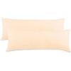 aqua-textil Classic Line Federa Set da 2 Cerniera Cotone 40 x 200 cm Écru