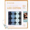 GuirLED - Guirlanda luminoso a LED per batuffoli di cotone USB - Luce notturna per bambini 2h - Alimentatore doppio USB 2A incluso - 3 intensità - 16 sfere 1,6m - Byzantin
