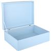 Creative Deco Scatola XL in Legno Blu, 40 x 30 x 14 cm