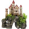 Nobby Aqua Ornaments - Castello con Piante, 20,3 x 9,3 x 21,7 cm, 1 Pezzo