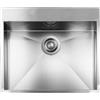 CM PRONTA CONSEGNA - SPEDIZIONE IMMEDIATA Lavello da Incasso 1 Vasca Monovasaca 57 x 50 cm Slim Acciaio Inox satinato con fascia miscelatore FILOQUADRA MIX CM 012938.X1.01.2018 - 012938XCSSP